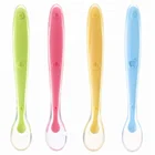 Wholesale baby silicone spoon, food grade silicone baby spoon BPA free