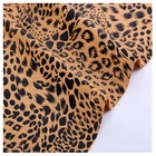 2019 super popular high quality leopard animal print scuba suede fabric for cloth garment