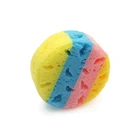 Soft colorful baby use seaweed bath soap sponge
