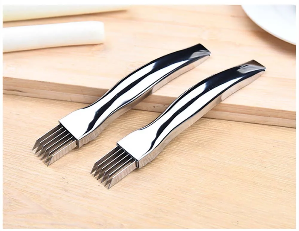 Kitchen Onion Knife Cutter Graters Vegetable Tool Multi Chopper Sharp Stainless Shredded Green Onion Knife Cut Slicer KC1067