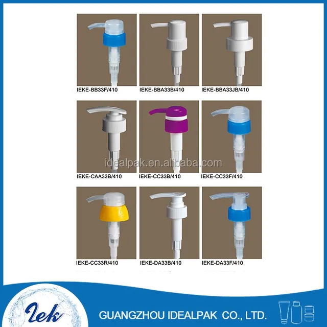 round liquid soap dispenser pump plastic lotion pumps face cream