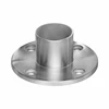 Staircase design hardware accessories balustrade square handrail floor flange stainless steel round cover railing base plate