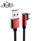 Right Angle USB C cord/type-c charging data sync braided cable