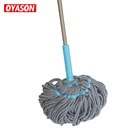 Shantou factory microfiber twist magic mop with long handle