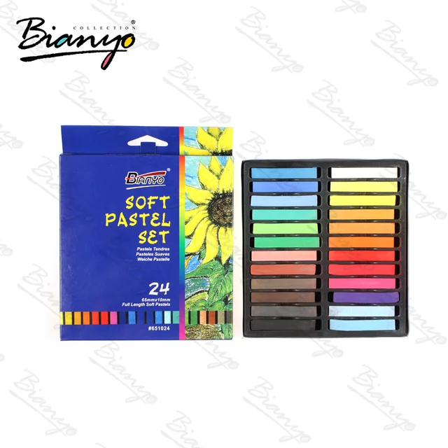 art supplies non-toxic 24colors soft oil pastel set