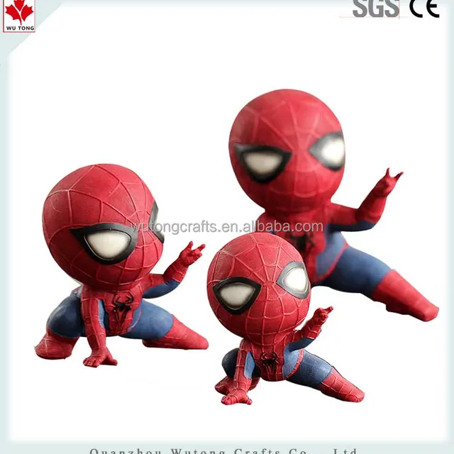 spiderman figure gifts table decoration resin figure