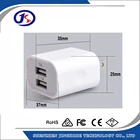 US plug white color home AC wall charger for iPhone and Android