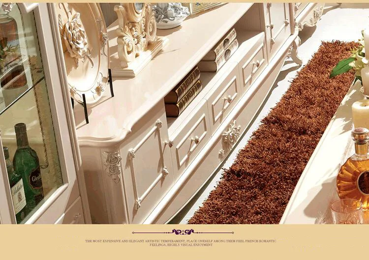 Antique High Living Room Wooden furniture lcd TV Stand p10065