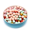 Factory Wholesale 12mm Round Food Grade Baby Chew Silicone Beads Teething