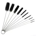 Multifunction 10 Pcs Small Nylon Test Tube Bottle Straw Cleaning Brush Set