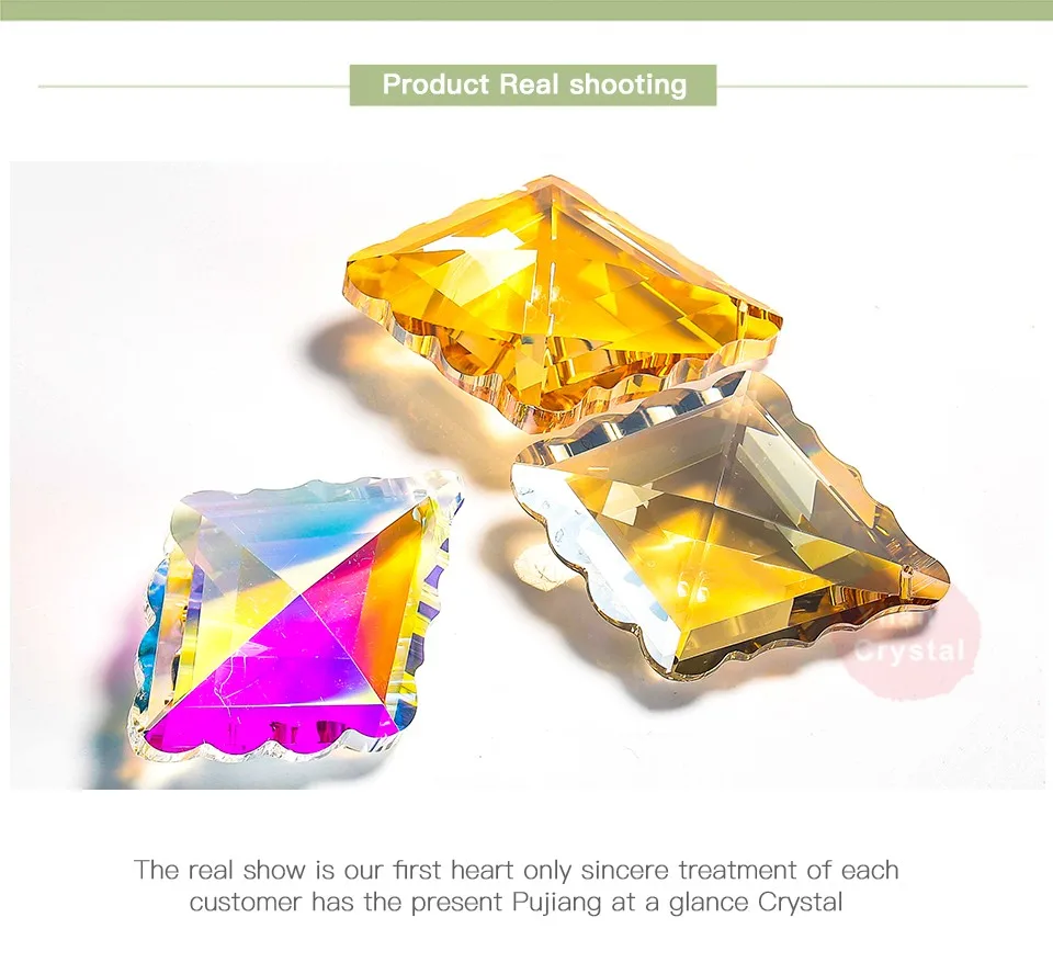 free shipping wonderful gifts 72mm crystal maple leaf pendant