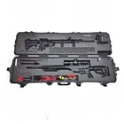 Hard plastic waterproof military case standard waterproof Shockproof long rifle case with lock