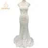 Best Evening Gown In Cebu Philippines Elegant White Fishtail Embroidery Mermaid Wedding Dress Bridal Gown Party Wear For Women