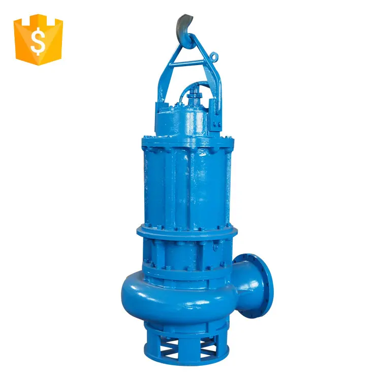 High Volume 37kw Centrifugal Sludge Waste Water Lift Submersible Pump