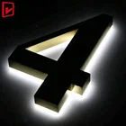 used outdoor backlit house numbers led light signs for sale