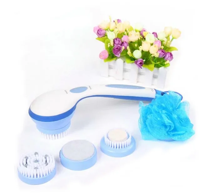 New Spin Spa As Seen On Tv Spinning Spa Shower Brush 5 Attachments