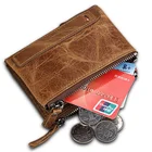 2018 New Style tan color OEM and ODM cowhide genuine leather RFID wallet bifold for men