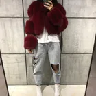 Pockets Women's Coat Women's Winter Warm Soft Real Fox Fur Coat Ladies Natural Fox Fur Jacket Short