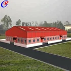 construction design prefabricated steel frame steel structure warehouse with installation
