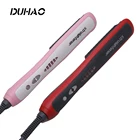 Customized Electric Hair Straightening Comb Pink and Red Colour Straightener Brush