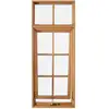 2017 New design aluminium wood window solid wood window