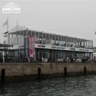 2 storey marquee double deck wedding tent with glass wall for sale