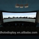 SMAX cylindrical screen simulation Simulator 180 Degree Curved Projection Screen System,Custom Size