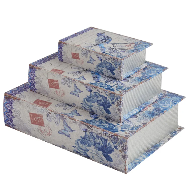 Manufacturer Wholesale Antique Wooden Book Shaped Decorative Boxes