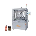 high speed piston automatic sauce soft bag bottle filler machine for viscous liquid