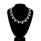 New Design Vintage Style Charm Crystal Rhinestone Beads Women Gift Party Wedding Pearl Necklace Costume Jewelry