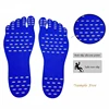 Waterproof Silicone Beach Sticky sole Hypoallergenic Barefoot Shoe Insole