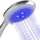 3 Color Led High Fashion Red Green Blue 3 Color Change Flexible LED Shower Head