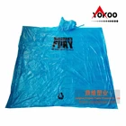 Recyclable Blue PE Disposable Rain Poncho for Niagara Falls Tourists