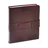 leather pu business organizer notebook and folder with company logo debossed