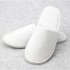 velvet fabric closed toe disposable slipper for hotel
