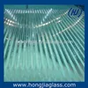 Clear reeded glass with different design