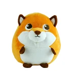 Custom Animal plush toy cute fluffy red fox toy for baby