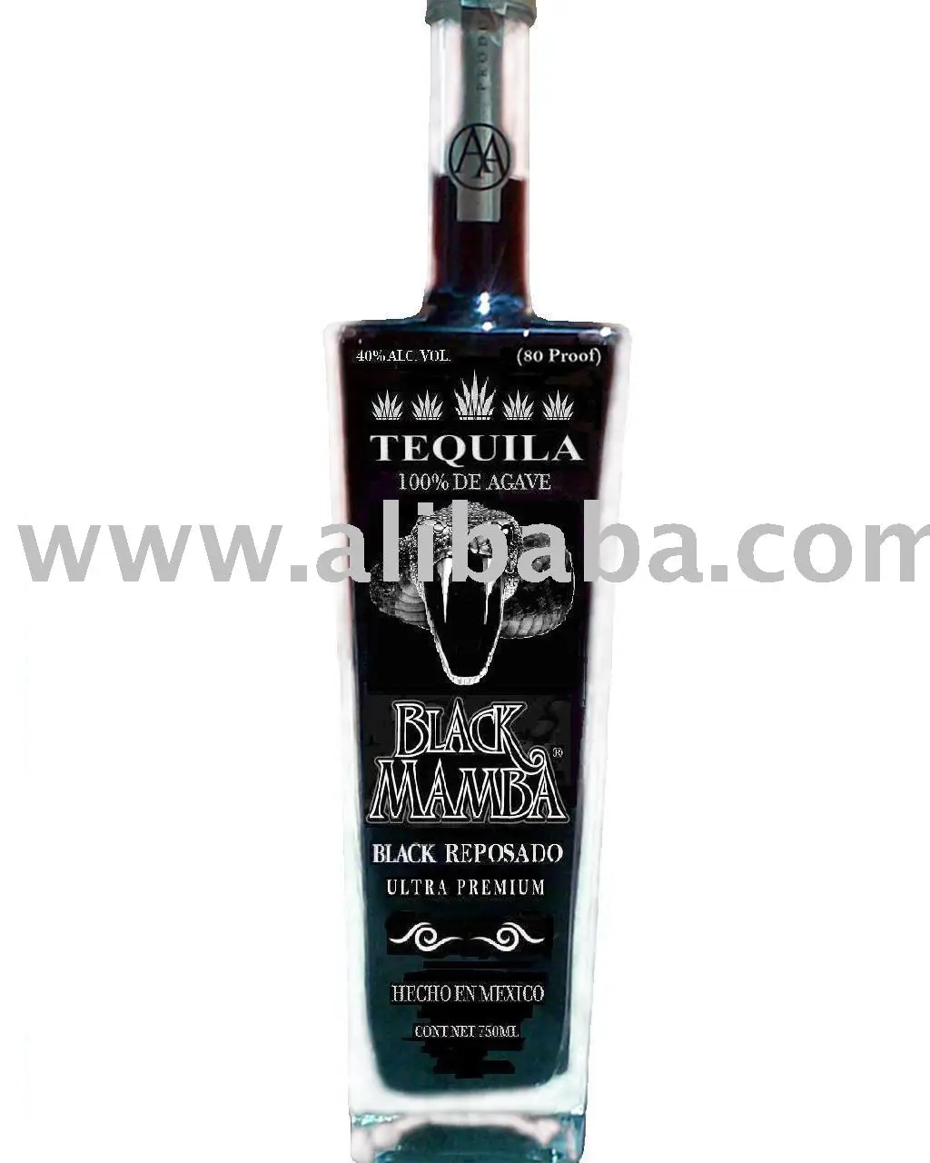 Tequila negro Mamba 100% agave
