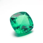 Emerald Gemstone Material and Normal Weight Gemstone Weight 8*8mm cushion zambia Hydrothermal Emerald