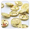 32L Metal Brass Gold Color Uniform Fashion Button For Army And Jacket