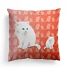 Reasonable price custom animal designs cotton 20 x 20 pillow cats dogs print cushion cover