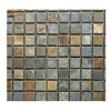 High quality rusty color slate mosaic pattern price