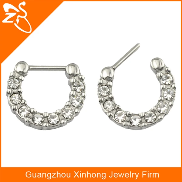 Vibrating Nipple Piercing Jewelry,Heart Shaped Nipple Ring,316 L