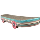 Skateboard shape cat scratch board pet green green cat toy supplies
