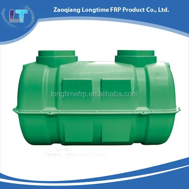 sewage water treatment plant fiberglass frp septic tank