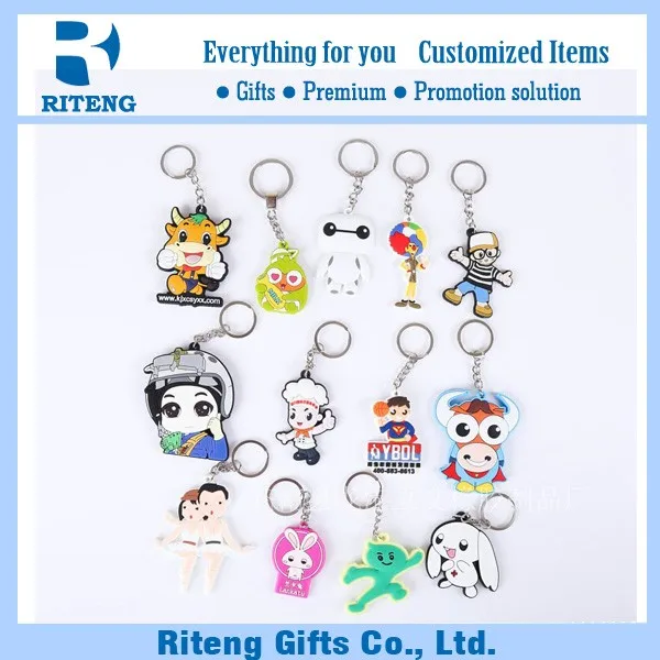 Cute Animal shaped PVC Keychain Promotional Gift