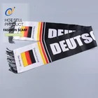 new design custom knitted seamless football plain uae satin fan scarf