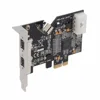 PCI Express (1X) to External 1394 Adapter Controller (2 x 6 Pin + 1 x 4 Pin) for Desktop PC and DV Connection
