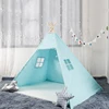 /product-detail/eco-friendly-blue-color-large-foldable-canvas-waterproof-outdoor-indian-baby-teepee-tent-kids-play-60855360810.html