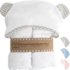 OEM super soft wholesale organic bamboo fiber hooded baby towel with hooded